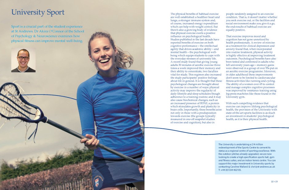 St Andrews Campaign Magazine: University Sport